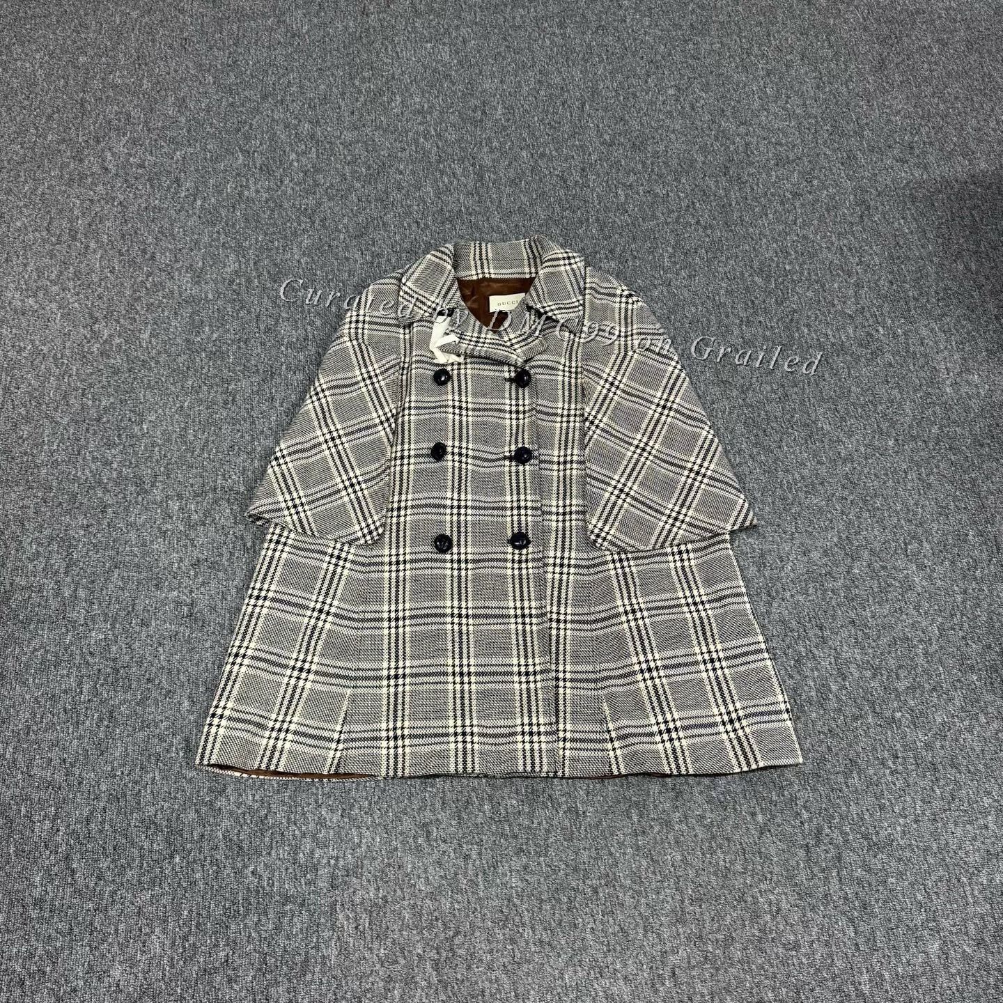 Gucci Gucci Houndstooth Double-Breasted Coat Size M / US 6-8 / IT 42-44 - 1 Thumbnail