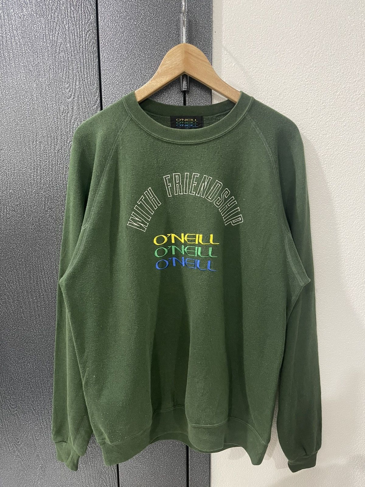 O'Neill Vintage O’neill Embroidery Logo Sweatshirt Size US L / EU 52-54 / 3 - 1 Thumbnail