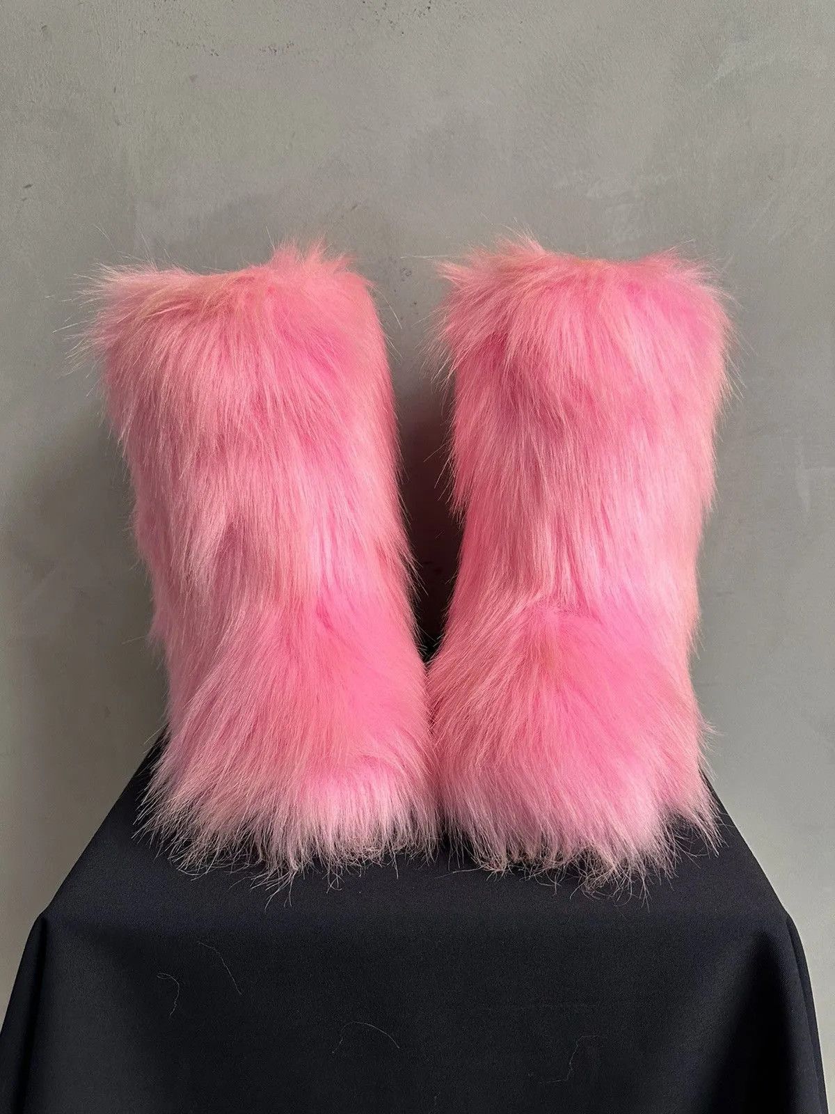 If Six Was Nine Wow😻IFSIXWASNINE FUR FAUX WINTER BOOTS VINTAGE JAPAN Y2K Size US 6 / IT 36 - 1 Thumbnail