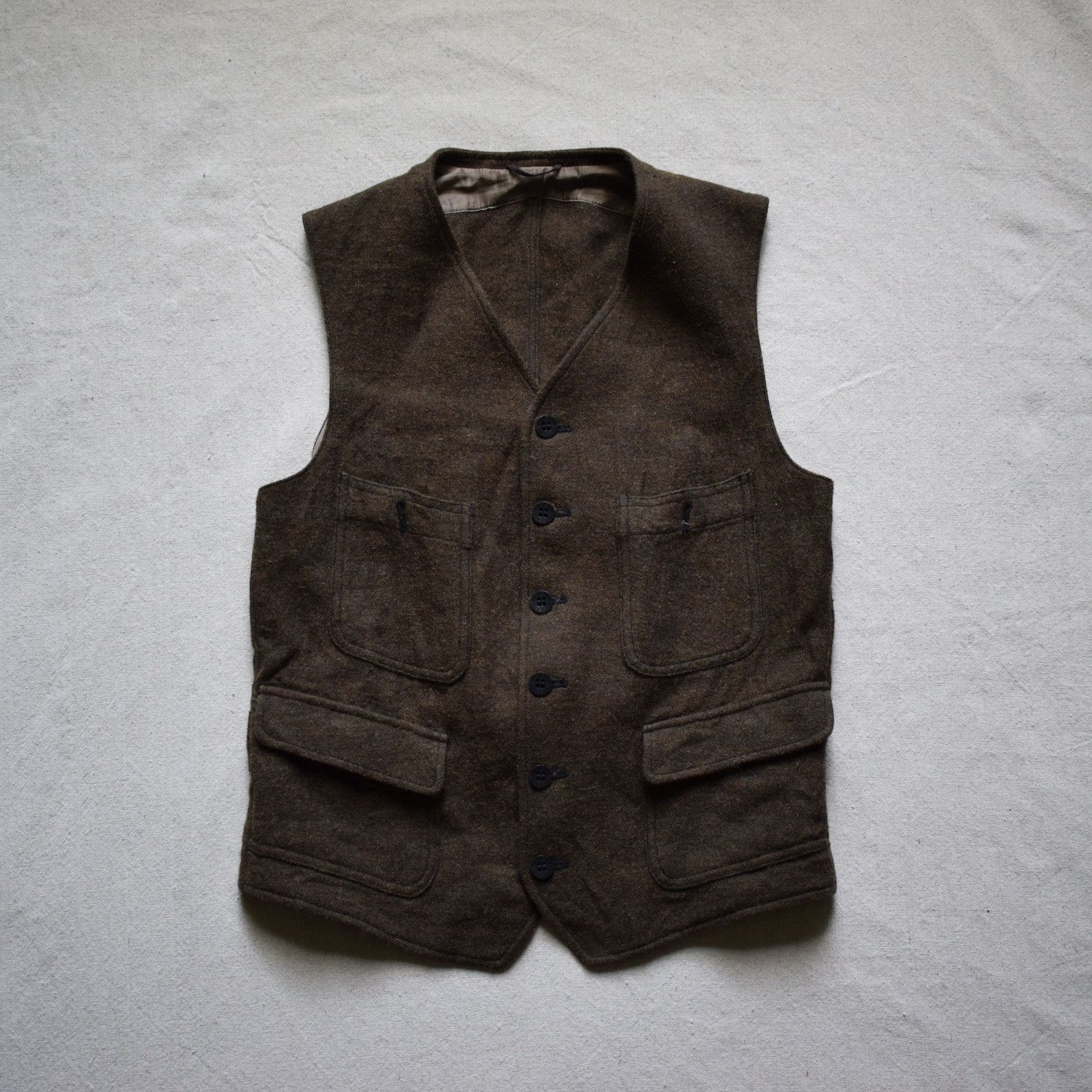 Japanese Brand × Old Joe OLD JOE tweed sack jacket, vest & trousers sz. 38/36/30 Size 36R - 7 Thumbnail