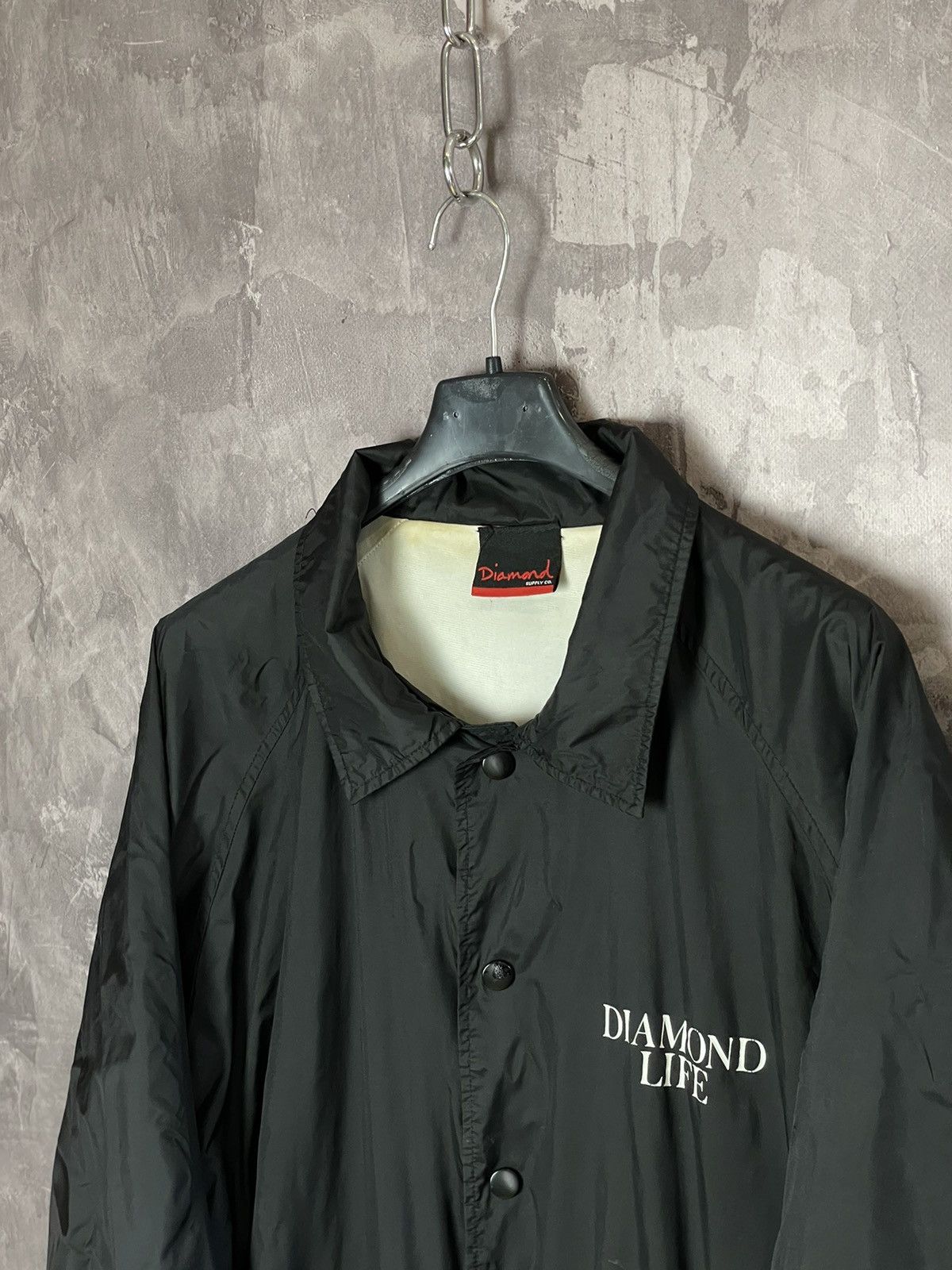 Diamond Supply Co. × Vintage Diamond Supply Co OG Script Coach Jacket Windbreaker New DS Size US M / EU 48-50 / 2 - 8 Thumbnail