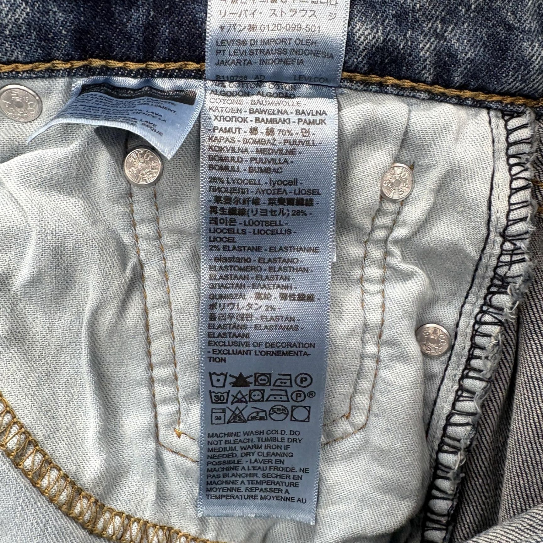 Levi's Levi's 541 Athletic Taper Jeans Mens 30x30 Blue Medium Wash Stretch Denim Casual Size US 30 / EU 46 - 5 Thumbnail