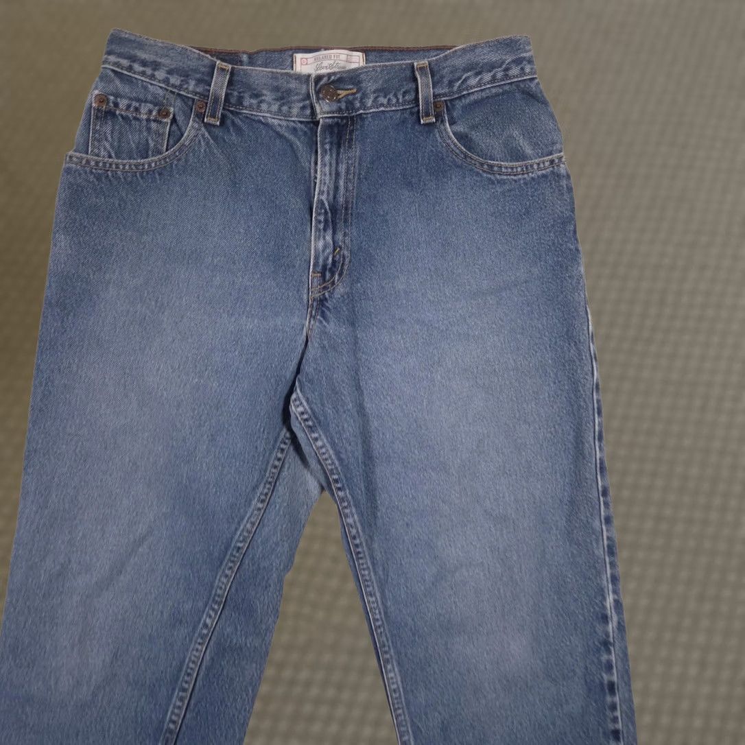 Vintage Levi Strauss Signature Jeans Womens 12 Short Blue High Rise Relaxed Tapered Jeans Size 34" / US 12 / IT 48 - 1 Thumbnail