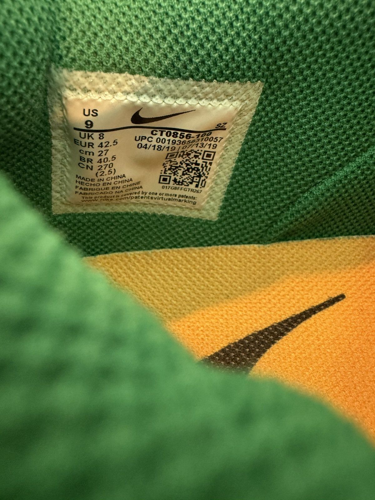 Nike × Off-White Dunk Low Off White Pine Green Size US 9 / EU 42 - 12 Thumbnail