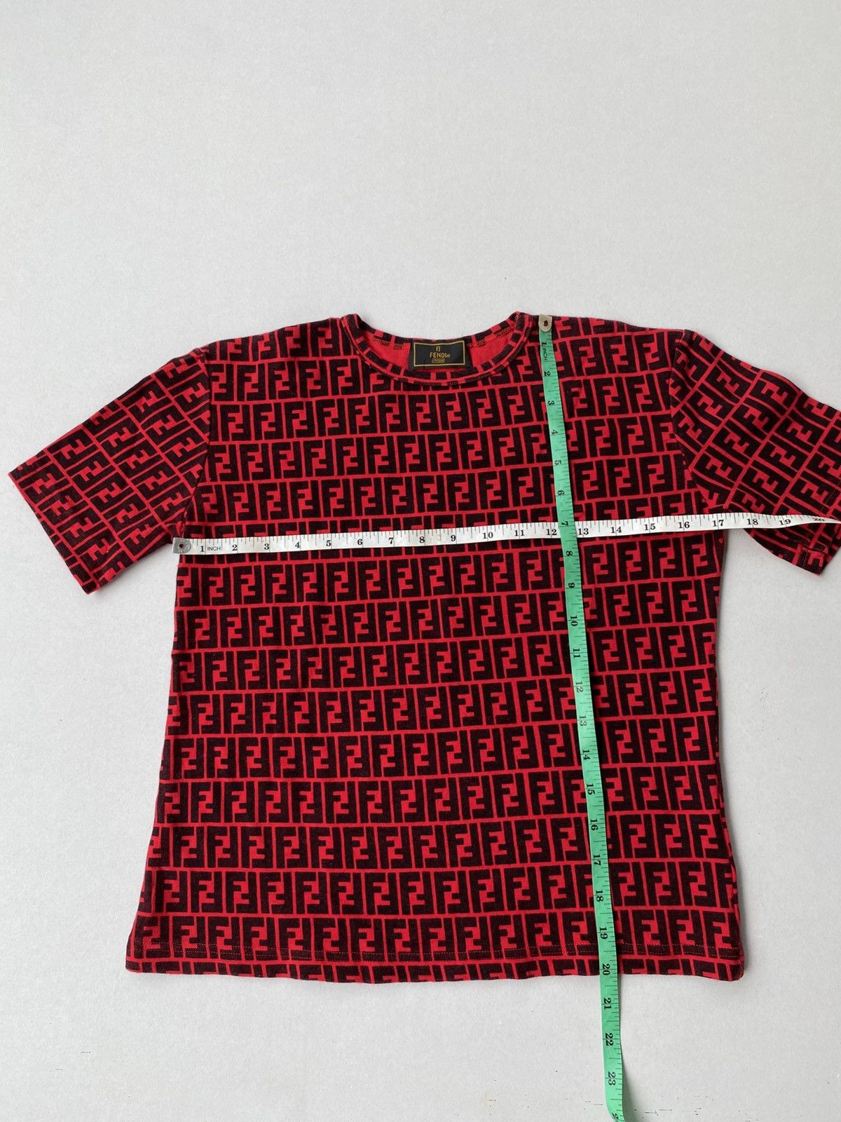Fendi Vintage Fendi Monogram Tshirt Size S / US 4 / IT 40 - 6 Thumbnail