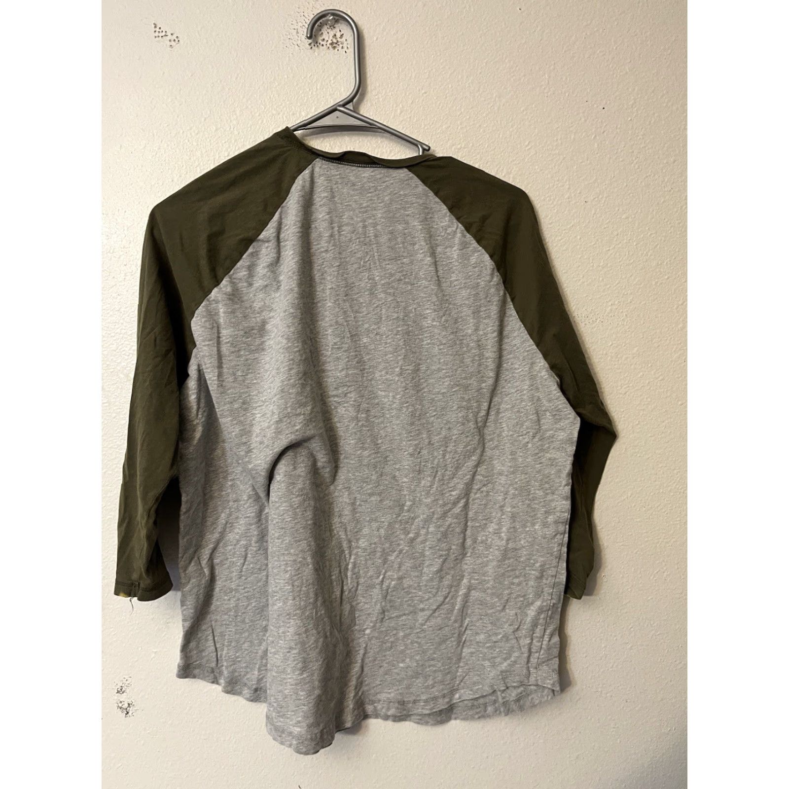 Express Express Jersey T Shirt Men Green Gray 3/4 Sleeve Size L Size US L / EU 52-54 / 3 - 3 Thumbnail