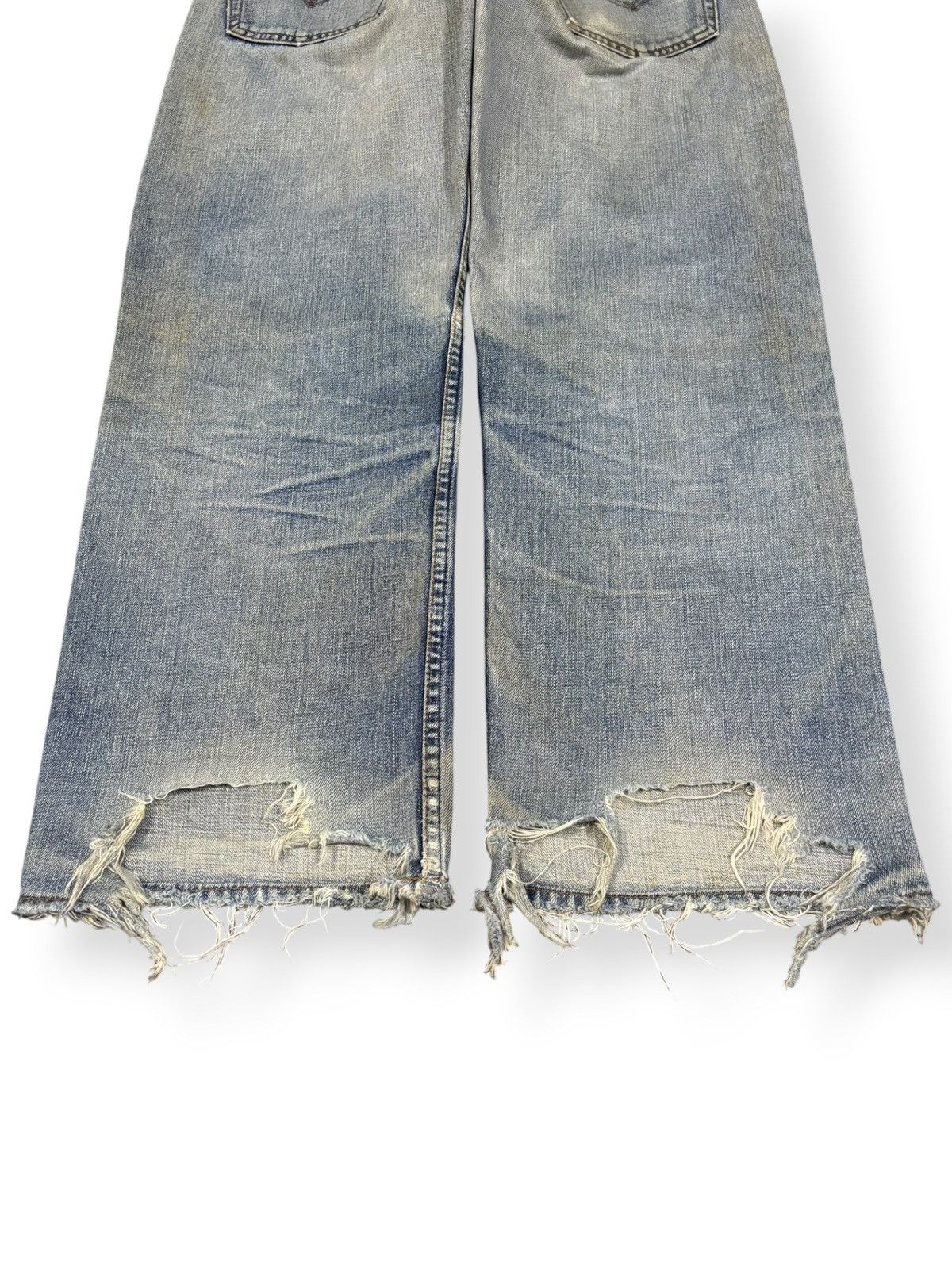 Levi's Vintage 90s Levis 512 Rusty Mud Wash Baggy Distressed Jeans Size US 33 - 12 Thumbnail