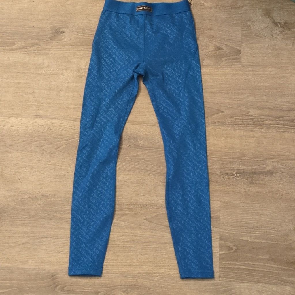 Fenty Savage X Fenty blue flow high waist leggings size small Size 22" - 1 Thumbnail
