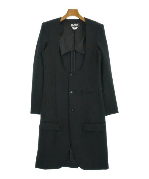 Comme des Garcons Black Coat Plain Wool Long Length Size US XS / EU 42 / 0 - 1 Thumbnail