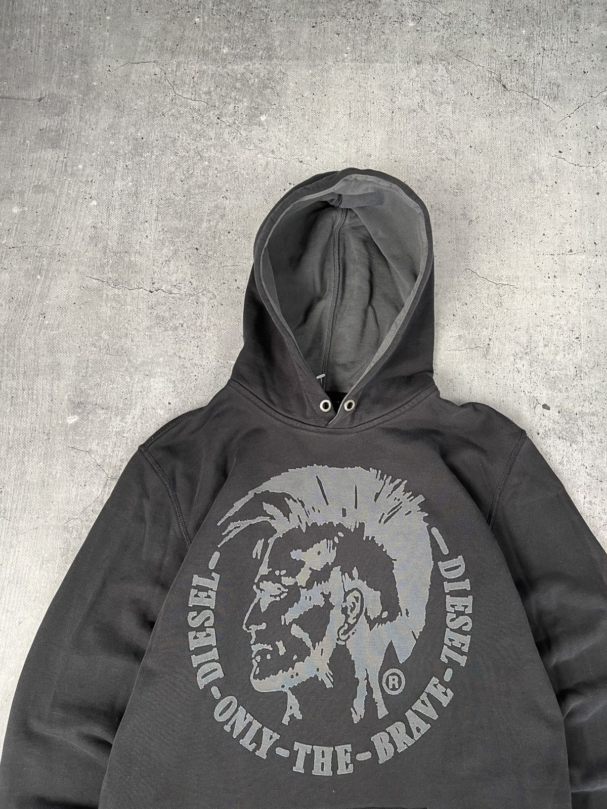 Diesel Vintage Diesel Hoodie Big Logo Avant-Garde Y2k Style Size US L / EU 52-54 / 3 - 2 Thumbnail