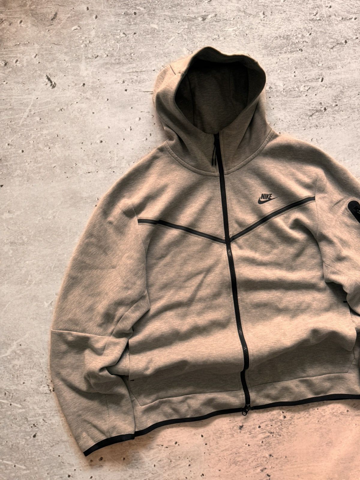 Nike × Vintage NIKE TECH FLEECE VINTAGE BASIC LOGO OVERSIZE BOXY ZIP HOODIE Size US XL / EU 56 / 4 - 2 Thumbnail