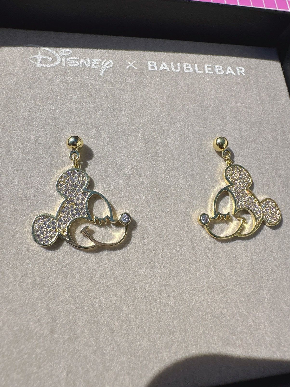 Disney Disney X BAUBLEBAR silver / gold tone diamonds paved Mickey Size ONE SIZE - 1 Thumbnail