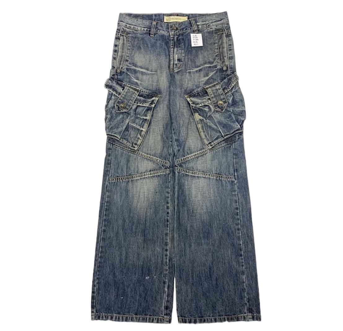 Mover USA 3D cargo faded jeans