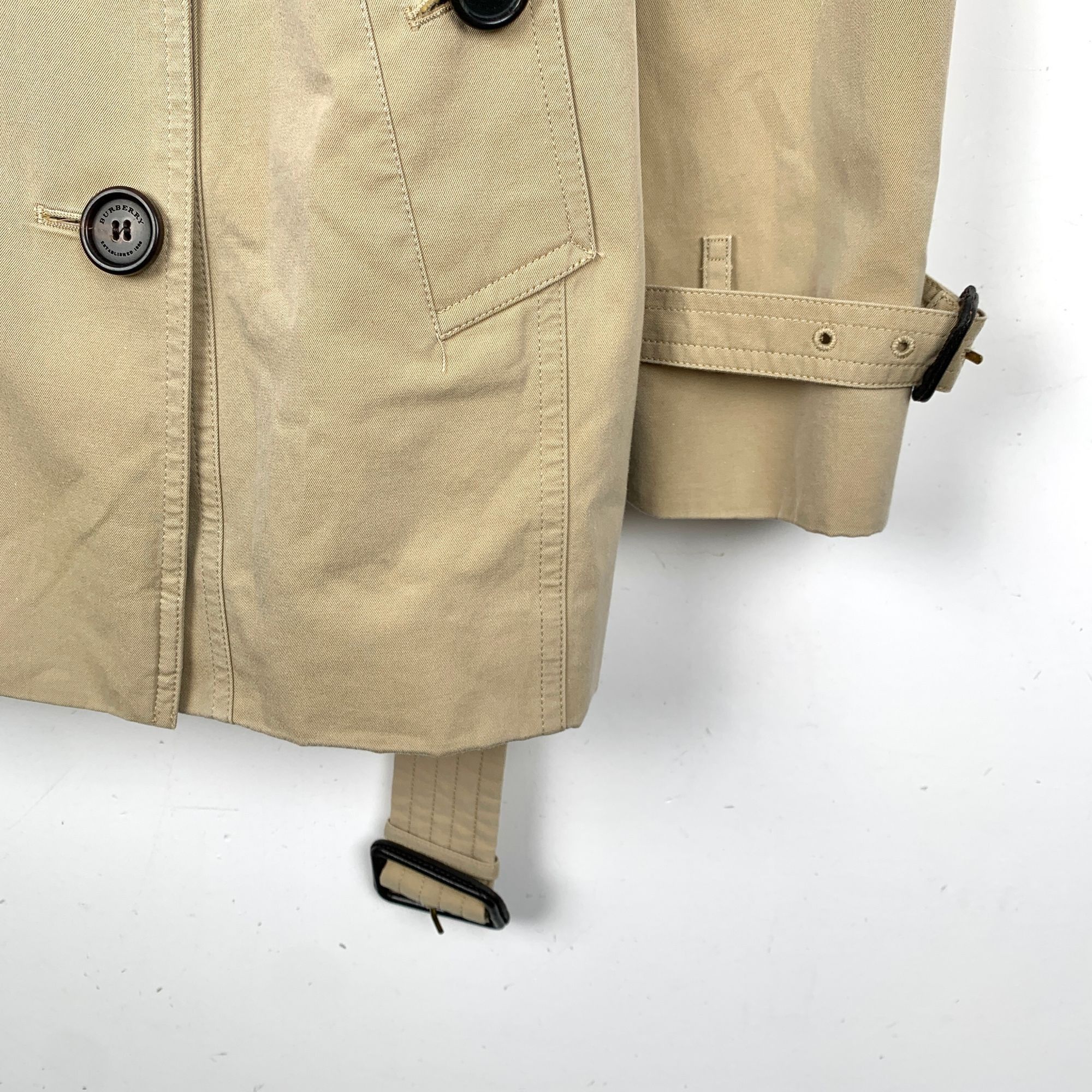 Burberry Prorsum Burberry "The Sandringham" Short Trench Coat Beige Double-Br Size XS / US 0-2 / IT 36-38 - 6 Thumbnail