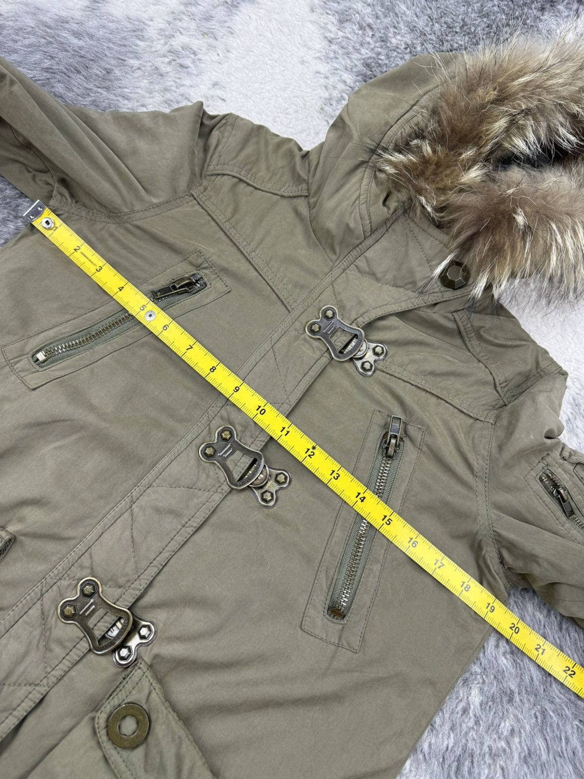 If Six Was Nine Japanese Designer like L.G.B. Fur Raccoon Jacket Size US S / EU 44-46 / 1 - 21 Thumbnail