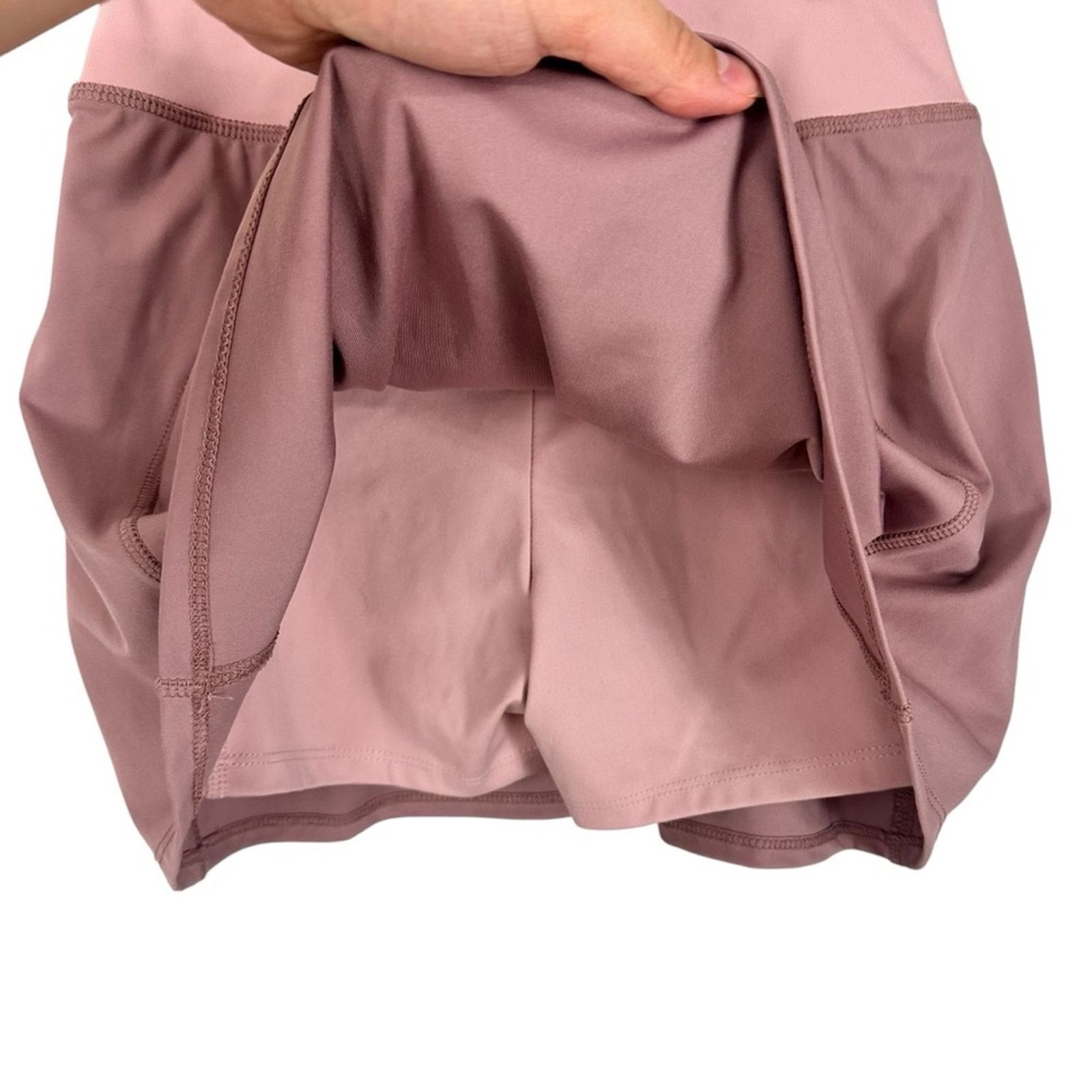 Madewell NWT Madewell Flex Fitness Skirt Built-In Shorts Mauve XS Size 26" / US 2 / IT 38 - 7 Thumbnail