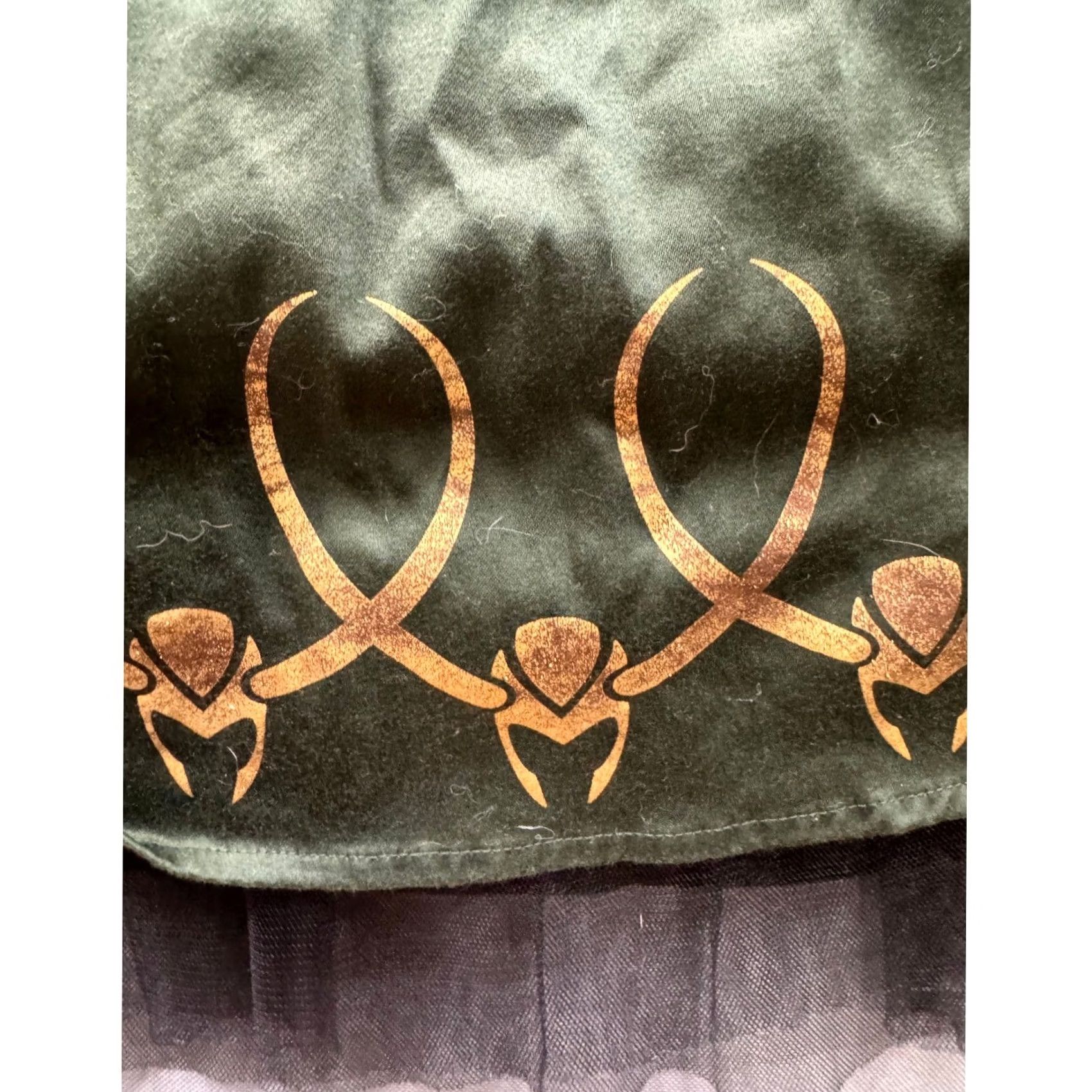 Vintage Halter Dress Green Black Gold Limited Edition Loki Marvel by Her Universe Womens M Dress Size M / US 6-8 / IT 42-44 - 3 Thumbnail