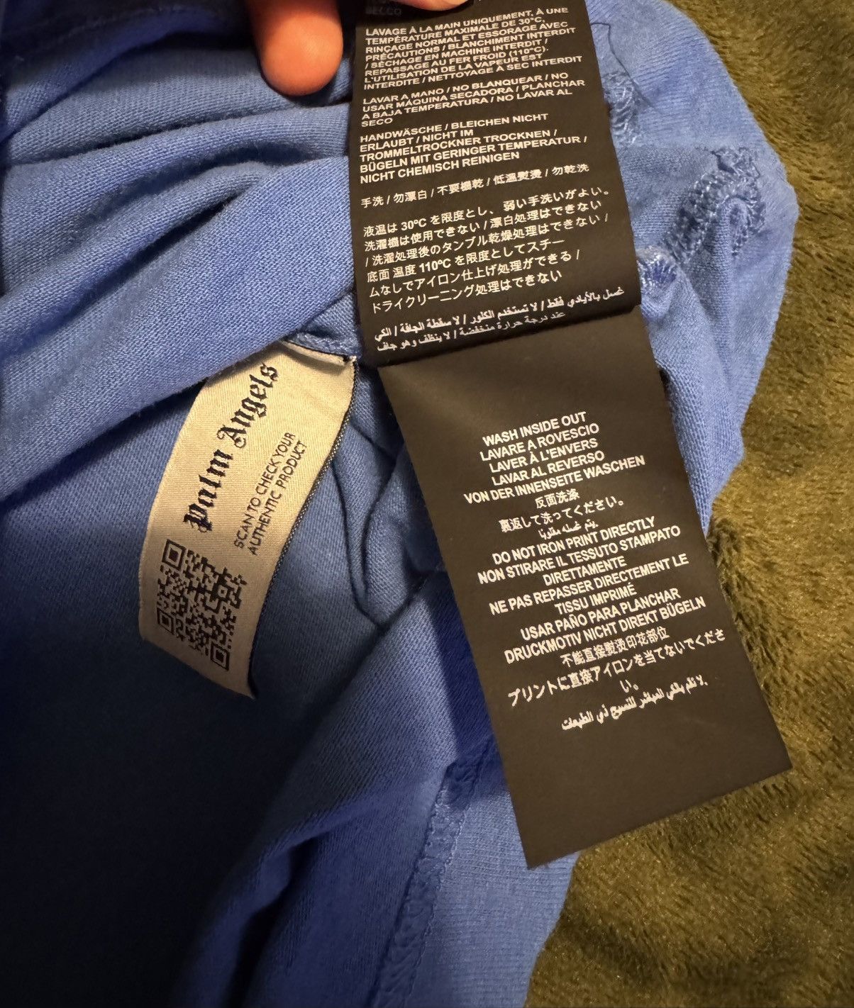 Palm Angels Palm Angels, Baggy Blue Tee Shirt Size US M / EU 48-50 / 2 - 4 Thumbnail
