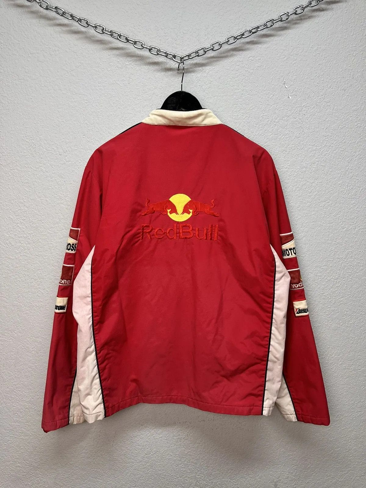 Red Bull Racing Jacket Moto Vodafone F1 Nascar Leather Red Bull Lucky Size US XXL / EU 58 / 5 - 9 Thumbnail