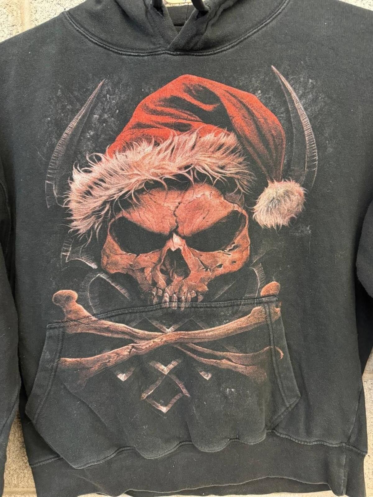 Other Spiral Direct Skull Santa Gothic Hoodie XXL Black Metal Size US XXL / EU 58 / 5 - 2 Thumbnail