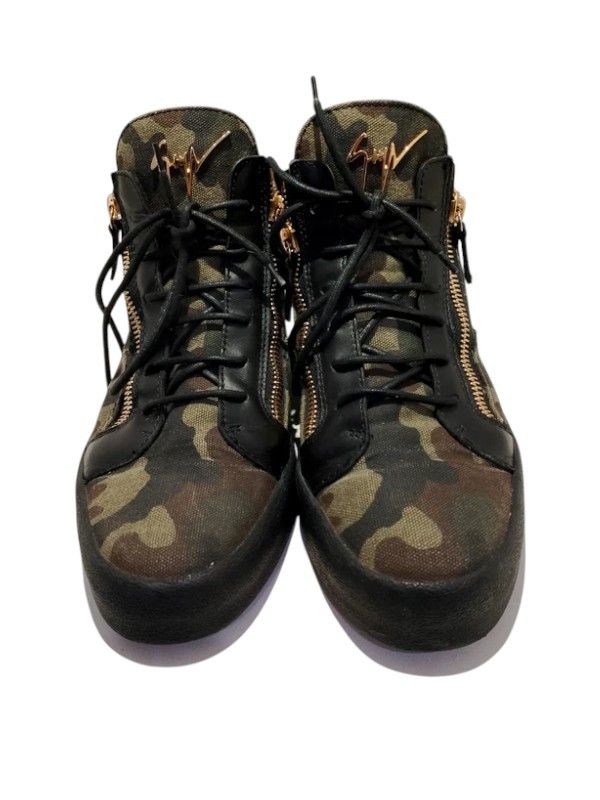 Giuseppe Zanotti Giuseppe Zanotti Camo Canvas Zip Sneakers, c.2010s Size US 9 / EU 42 - 2 Thumbnail