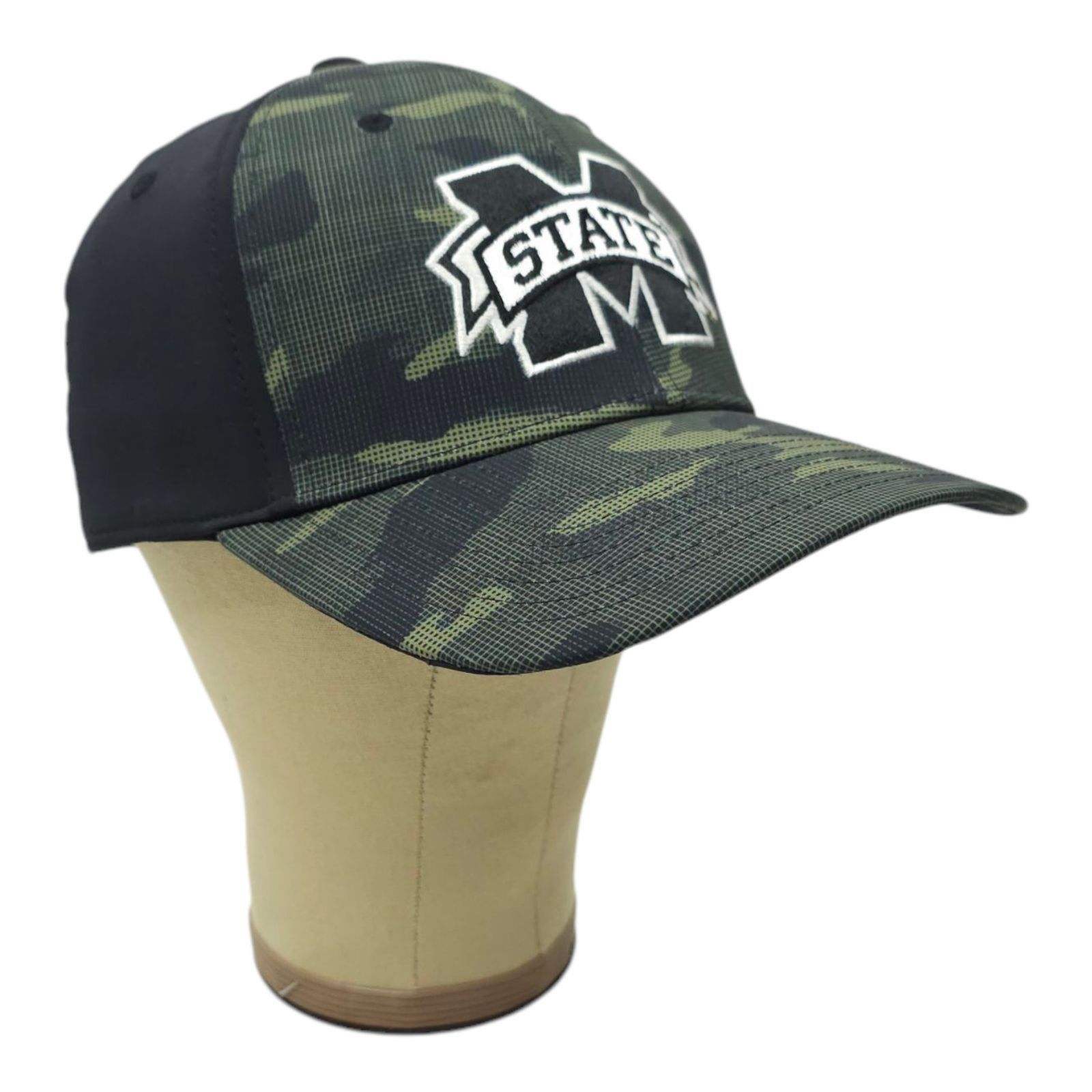 Adidas MS State Bulldogs A-Flex S/M Camo Front Cap Trucker Logo Size ONE SIZE - 3 Thumbnail