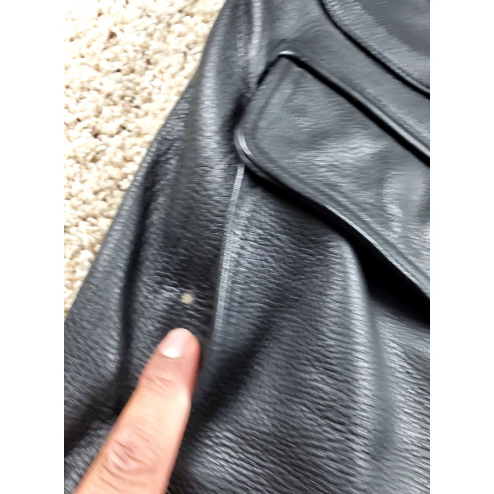 Vintage VINTAGE Paradox Leather Jacket XLT Mens Black Lined Full Zip Pockets Size US XL / EU 56 / 4 - 4 Thumbnail