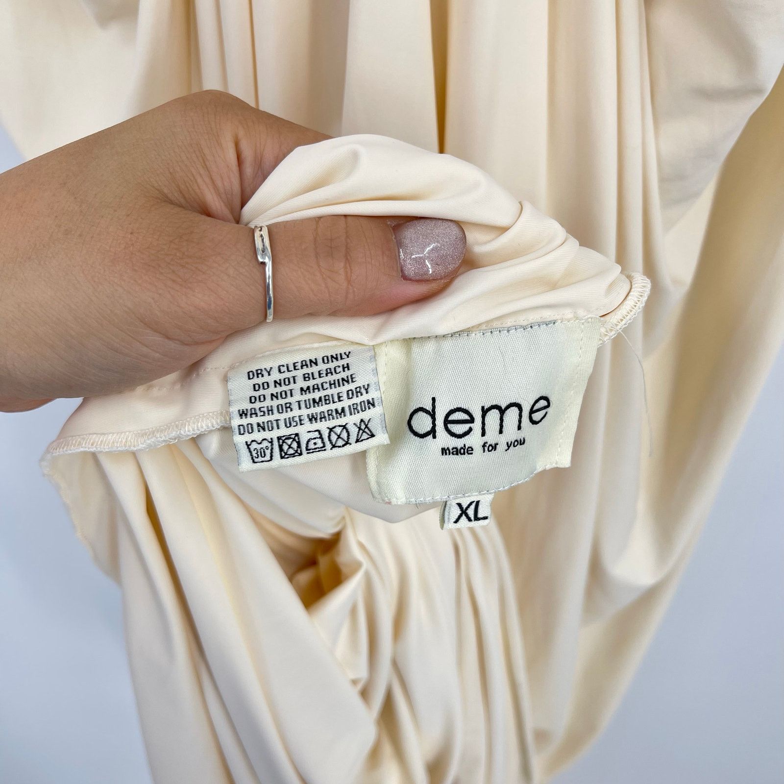 Other Deme by Gabriella | Pearl Gown in Off White Corset Maxi XL Size XL / US 12-14 / IT 48-50 - 6 Thumbnail