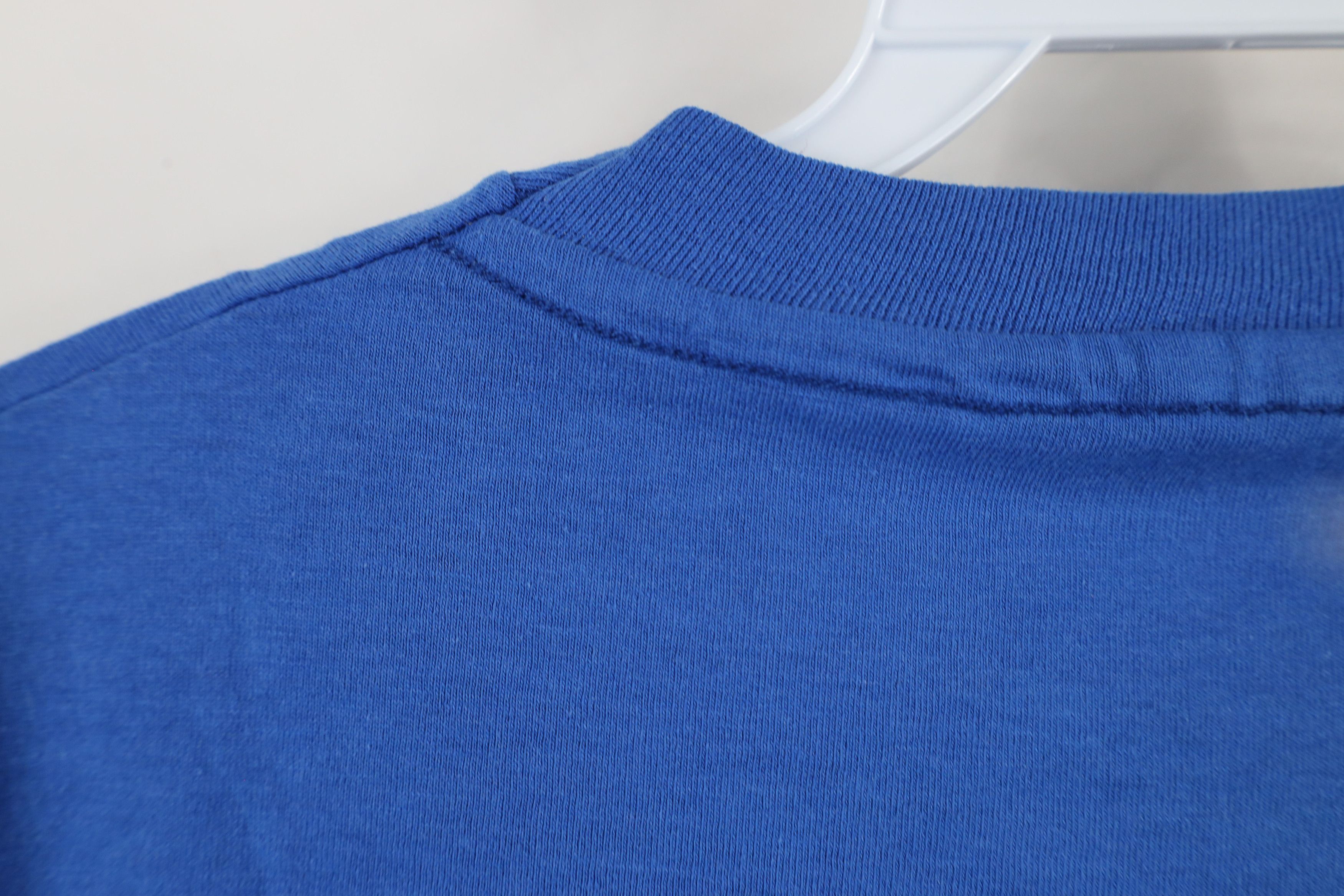 Vintage Vintage 90s Please Lord Let Me Win The Lottery T-Shirt Blue Size US L / EU 52-54 / 3 - 11 Thumbnail