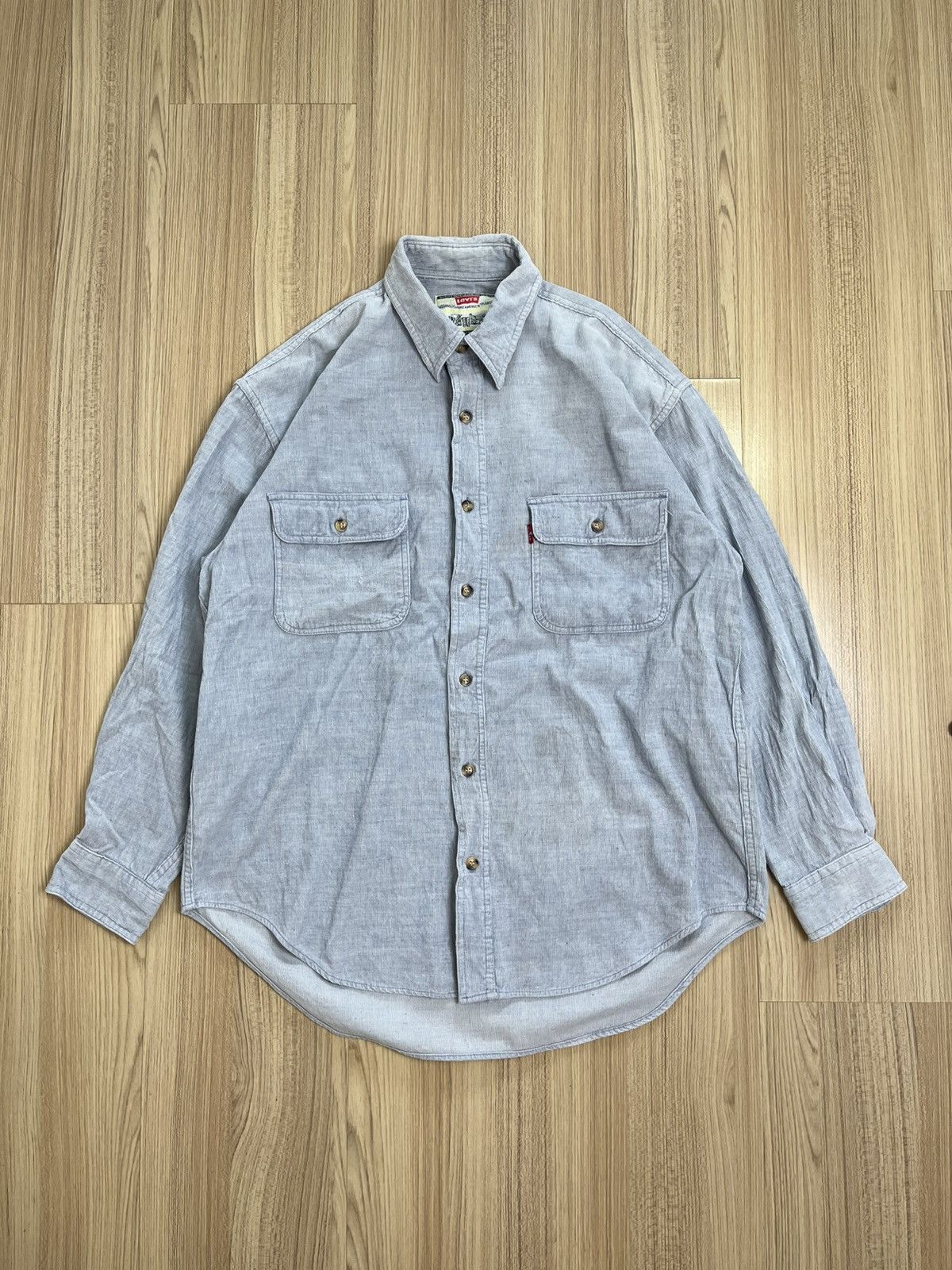 Levi's Vintage Levi’s Corduroy Long Sleeve Shirt Size US M / EU 48-50 / 2 - 2 Thumbnail