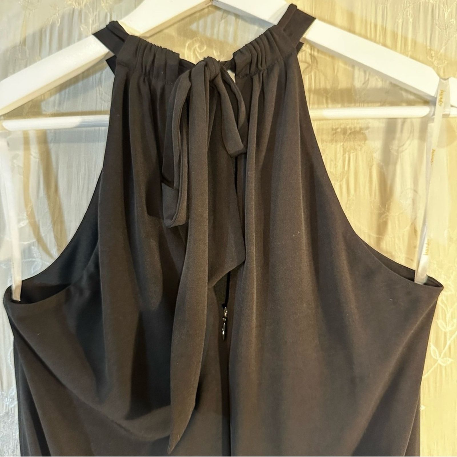 Laundry by Shelli Segal Laundry By Shelli Segal Black Halter Jumpsuit Size 2 Size 26" / US 2 / IT 38 - 9 Thumbnail