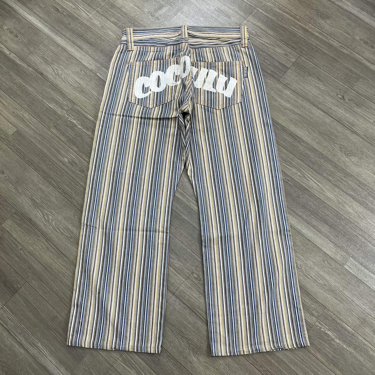 2000s Japanese Cocolulu Printed Striped Pants
