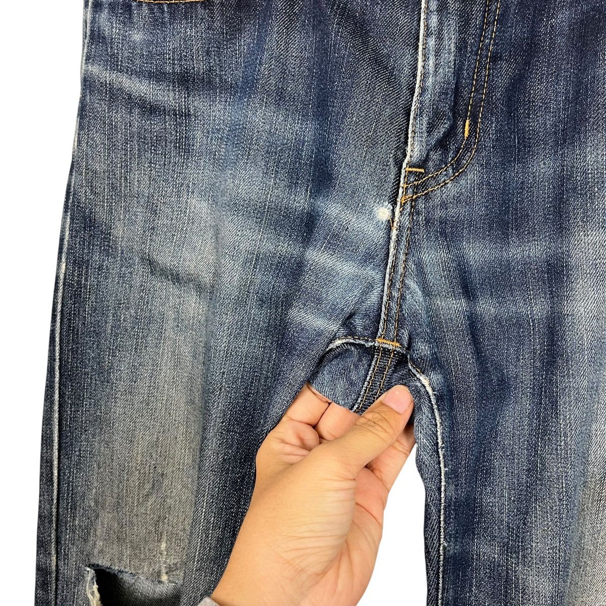 Edwin Vintage edwin 402 Distressed Denim Jeans Size 34" / US 12 / IT 48 - 13 Thumbnail