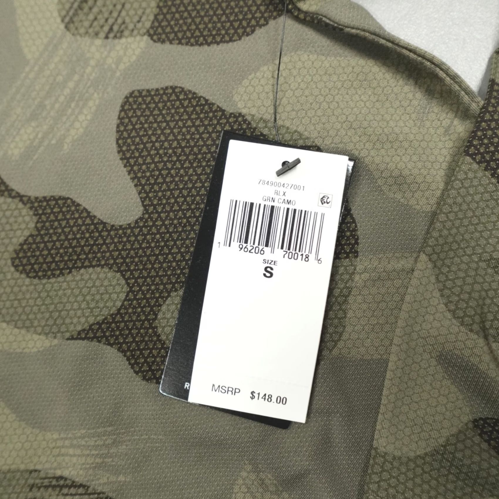 RLX Ralph Lauren RLX Ralph Lauren Camo L/S Pullover Top Green Men's Size S Lightweight Moisture Wicking Logo Pullover Casual Activewear Golf Size US S / EU 44-46 / 1 - 3 Thumbnail