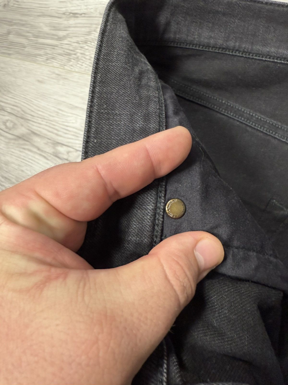 Saint Laurent Paris Saint Laurent Paris Washed Black D02 M/SK-LW Jean Denim Pant Size US 33 - 15 Thumbnail