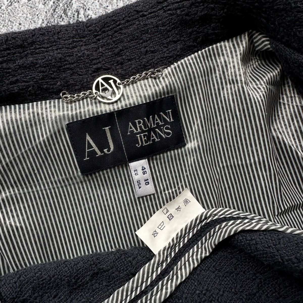 Armani Women’s Blazer Jacket Armani Jeans Light Blue Size: USA 10 Size L / US 10 / IT 46 - 11 Thumbnail