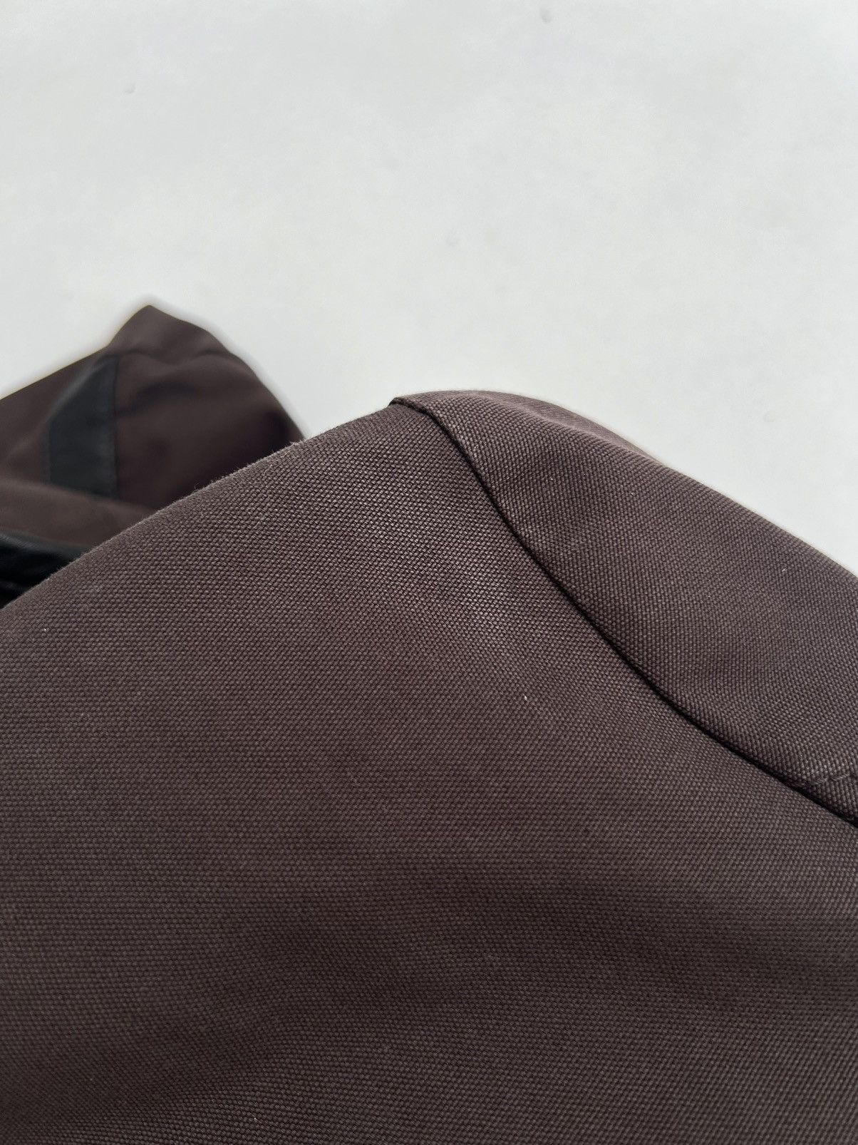 Bally Bally Canvas Leather Trimmed Brown Cargo Bomber Jacket Size US L / EU 52-54 / 3 - 22 Thumbnail