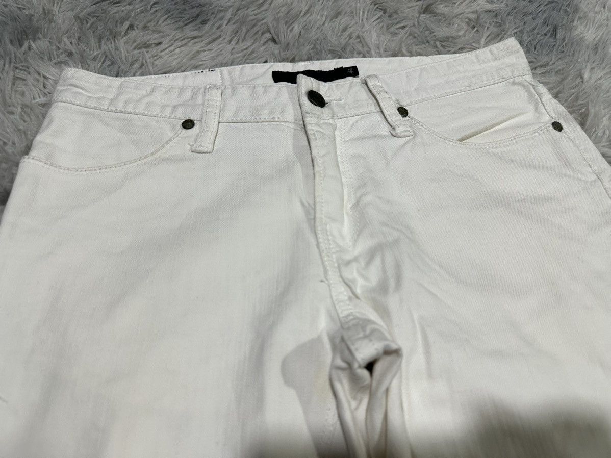 GOSTAR DE FUGA 🔥Y2K Archived Fuga White Denim Goth Punk Size US 31 - 4 Thumbnail