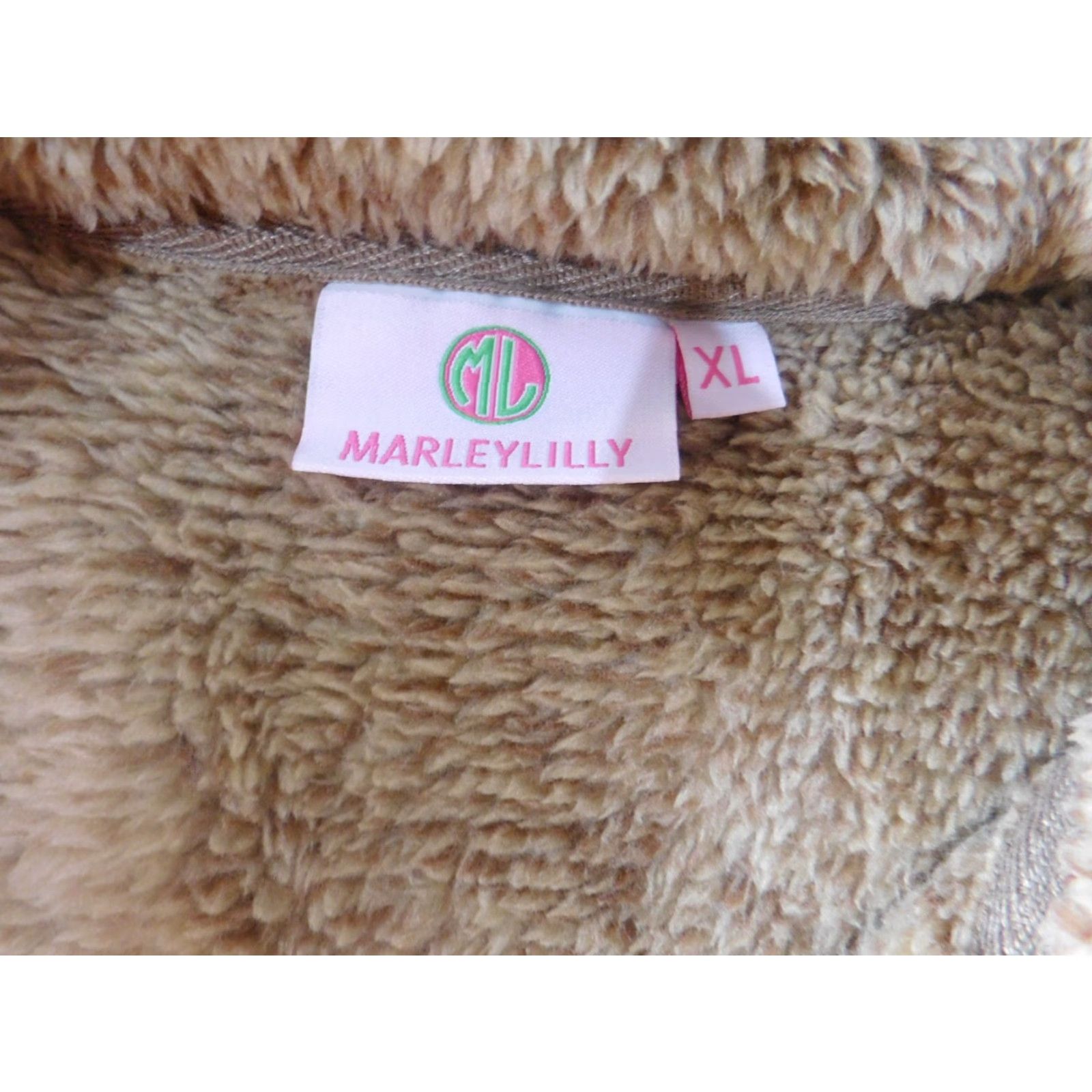 Vintage Marley Lilly Womens XL Brown Quilted Sherpa Zip Vest Casual Designer Outdoor Full Zip Modern Classic Size XL / US 12-14 / IT 48-50 - 4 Thumbnail