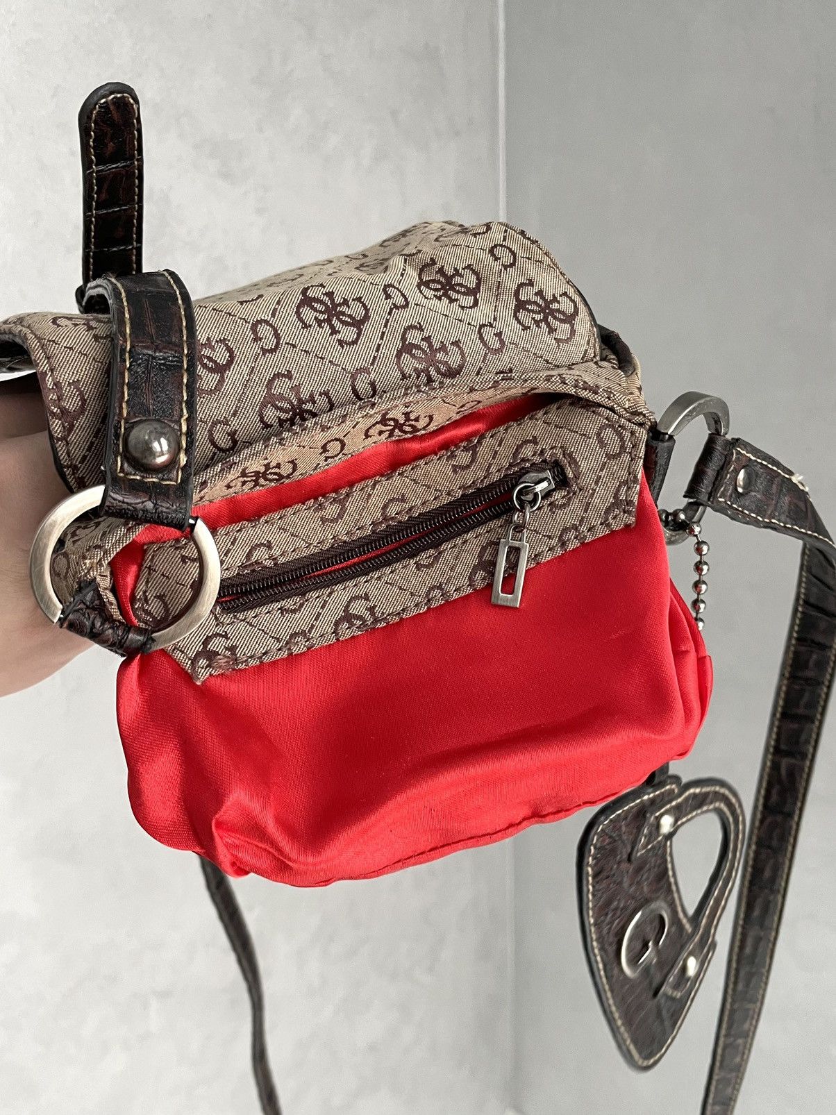 Guess Vintage Y2K Guess Monogram Crossbody Shoulder Bag Size ONE SIZE - 6 Thumbnail
