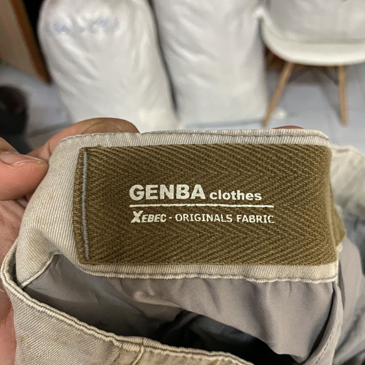 Japanese Brand DL Xebec White thrased dirty Cargo Multipocket Pants #C777 Size US 33 - 21 Thumbnail