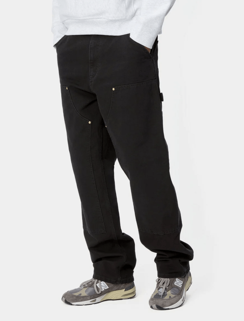 Carhartt Wip Double Knee Pant Black (aged canvas) 'Dearborn' Canvas Size US 31 - 4 Thumbnail