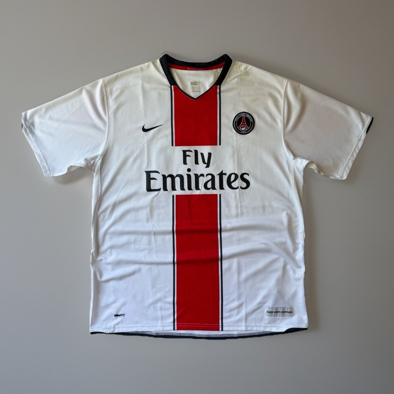 Nike Nike Paris Saint Germain Jersey White Red World Cup Soccer Size US XL / EU 56 / 4 - 1 Thumbnail