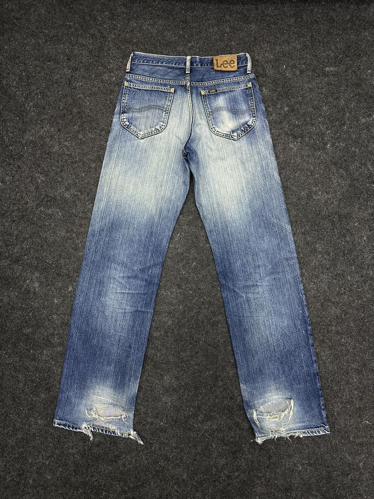 Lee Vintage 80s Lee Rider Sanforized Destroyed Denim 28x32 F34 Size US 28 / EU 44 - 2 Thumbnail