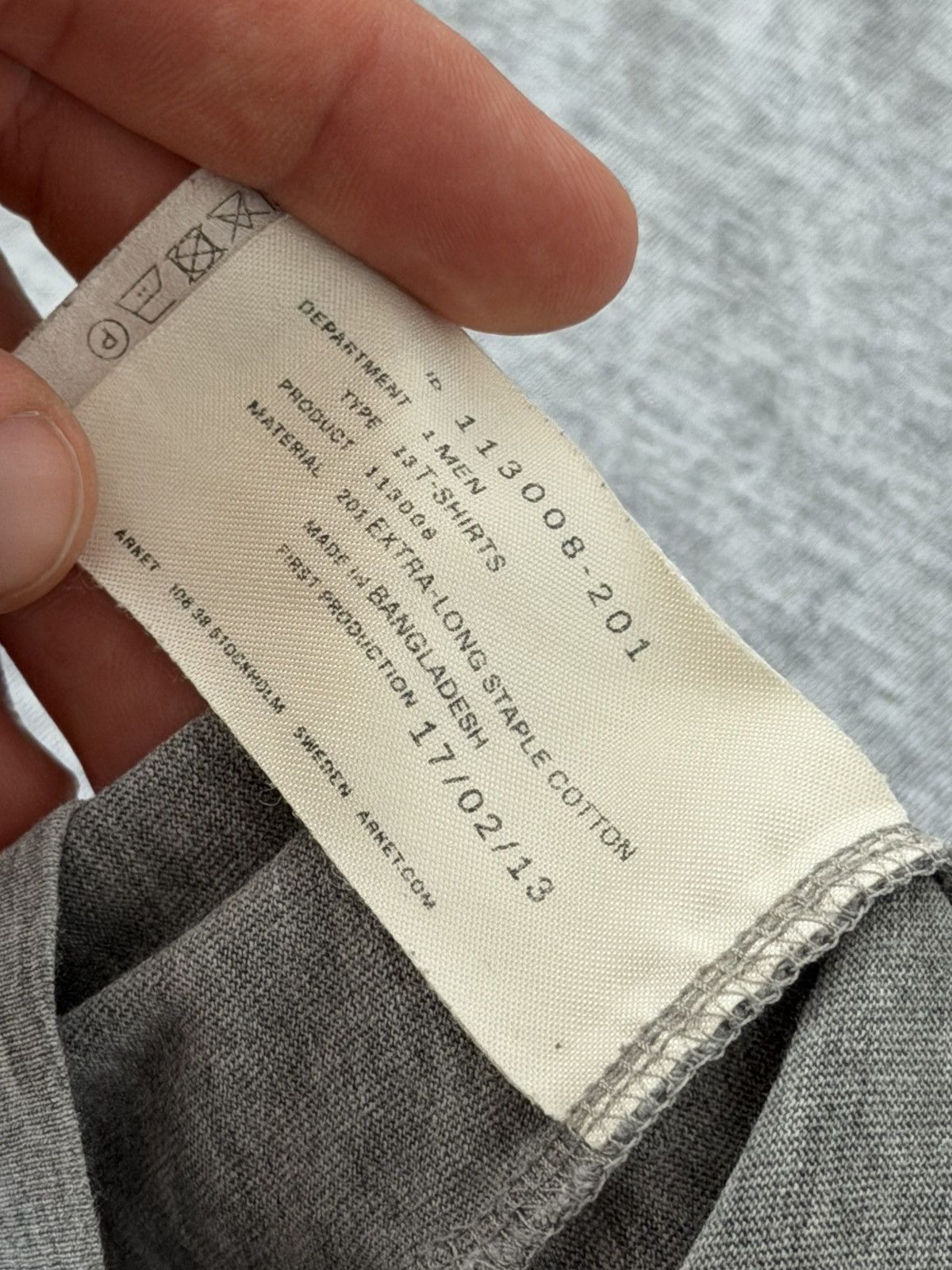 Arket Arket Basic Gray Premium T-Shirt Size US M / EU 48-50 / 2 - 17 Thumbnail