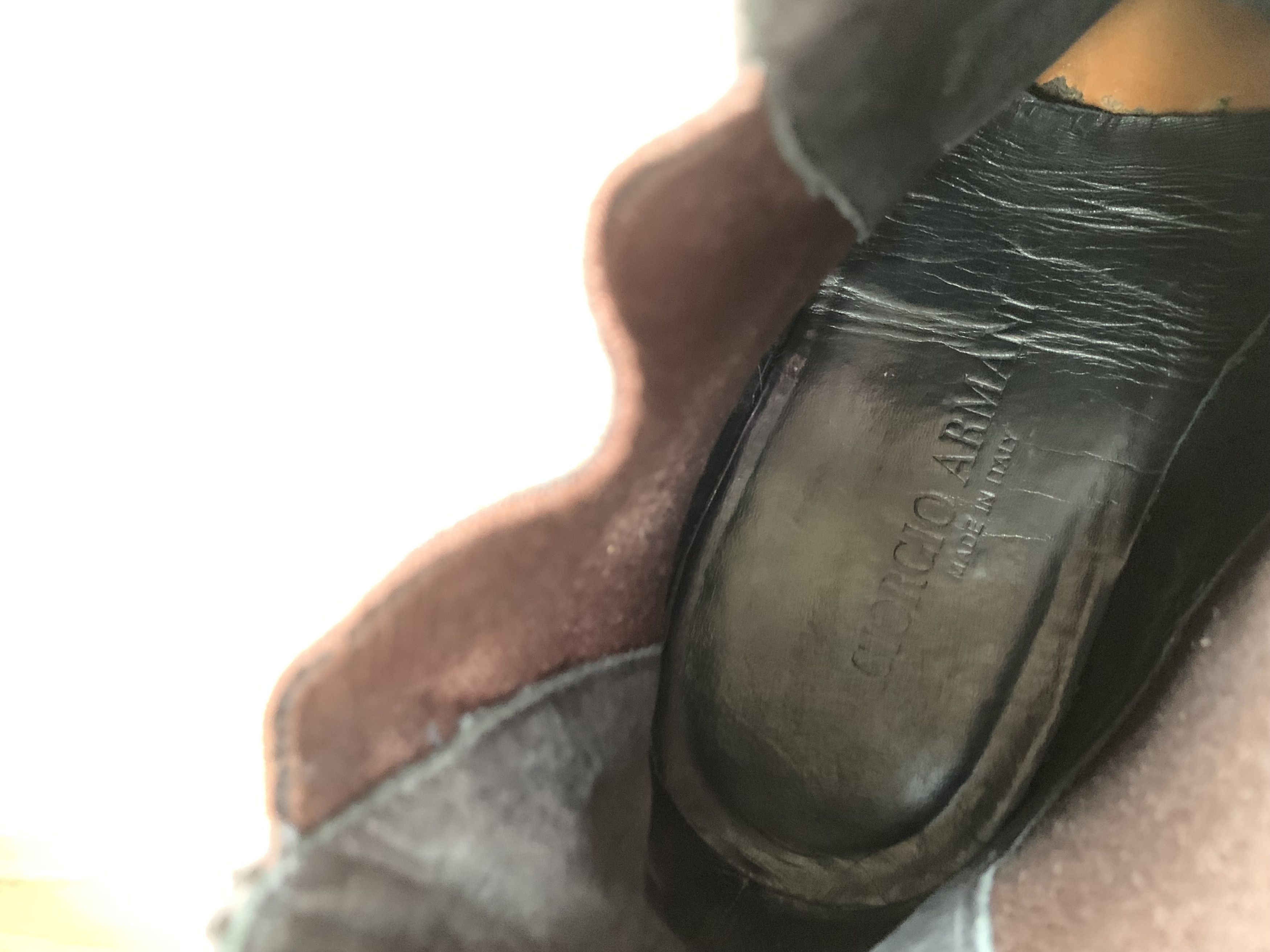Giorgio Armani Giorgio Armani Grey Leather Suede Boots Chelsea Size US 10.5 / EU 43-44 - 11 Thumbnail