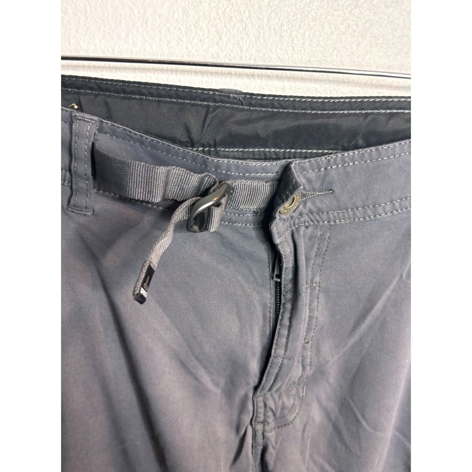 Prana Prana Pants Mens 32 Gray Straight Fit Hiking Stretch Cargo Gorpcore Breathe 2818 Size US 32 / EU 48 - 3 Thumbnail