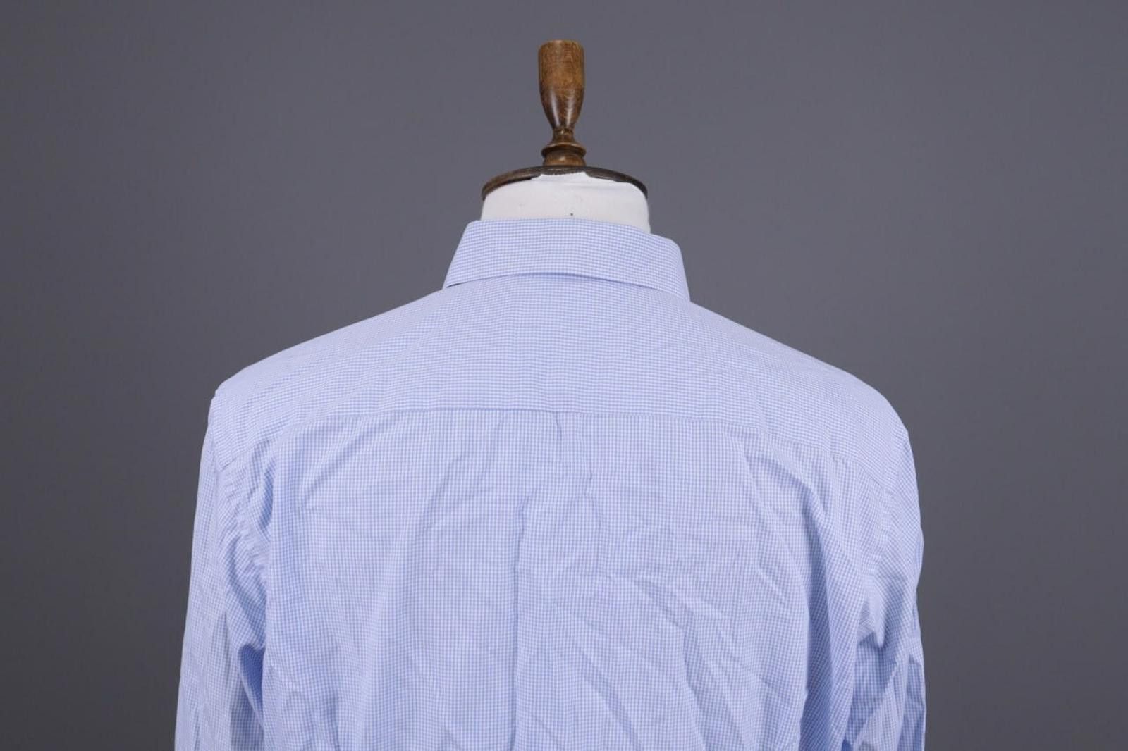 Eton Eton Contemporary Blue Check Dress Shirt Size 45 / 17 Size US M / EU 48-50 / 2 - 11 Thumbnail