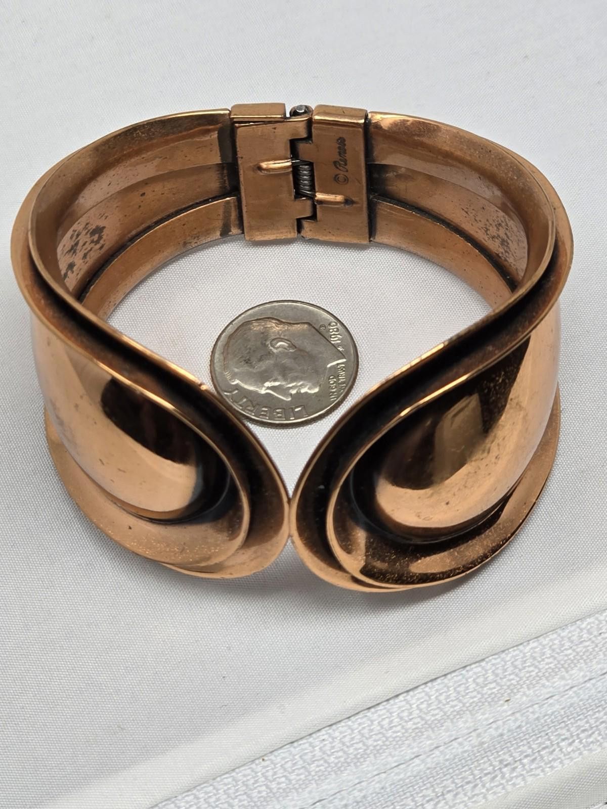 Other Vintage Remais Mid Century Modern Articulated Bangle Size ONE SIZE - 1 Thumbnail
