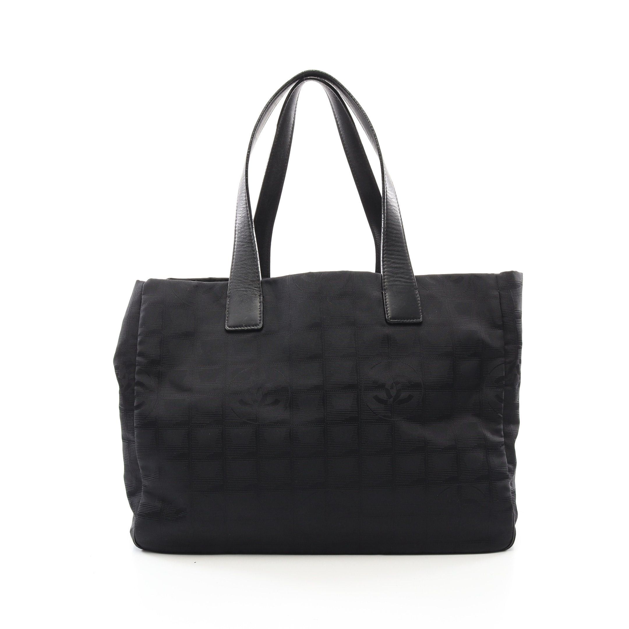 Chanel Chanel New Travel Line Mm Handbag Tote Bag Nylon Canvas Leather Black Hardware Size ONE SIZE - 1 Thumbnail